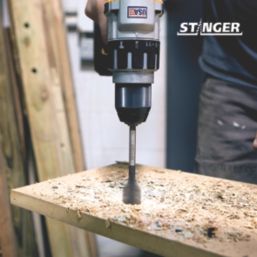 Spyder Stinger Hex Shank  Flat Wood Spade Bit Set 8 Pieces