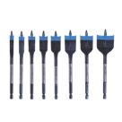 Spyder Stinger Hex Shank  Flat Wood Spade Bit Set 8 Pieces