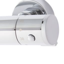 Highlife Bathrooms Stroma Exposed Single Outlet Thermostatic Chrome Bath Shower Mixer With Diverter