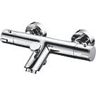 Highlife Bathrooms Stroma Exposed Thermostatic Bath Shower Mixer Fixed Chrome