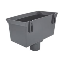 FloPlast  Gutter Hopper 65-68mm Anthracite Grey