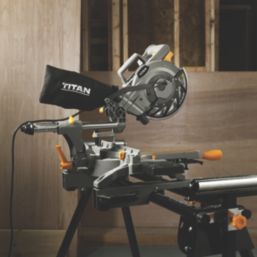 Titan TTB794MSW 210mm  Electric Single-Bevel Sliding Mitre Saw 240V