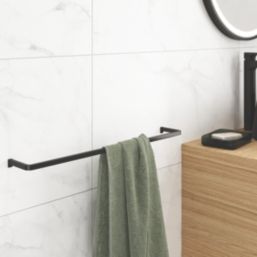 Elland Towel Rail Black 600mm x 80mm x 80mm