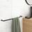 Elland Towel Rail Black 600mm x 80mm x 80mm