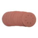 Titan   40/80/120/180 Grit 8-Hole Punched Multi-Material Sanding Sheets 125mm x 125mm 10 Pack