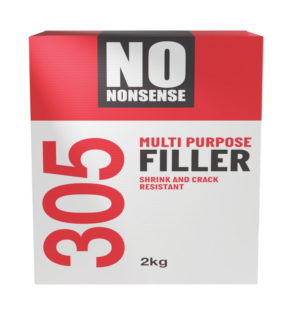 No Nonsense Powder Filler White 2kg Screwfix
