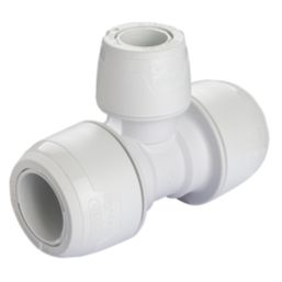 Hep2O  Plastic Push-Fit Reducing Keyless Tee 22mm x 22mm x 15mm