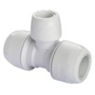 Hep2O  Plastic Push-Fit Reducing Keyless Tee 22mm x 22mm x 15mm