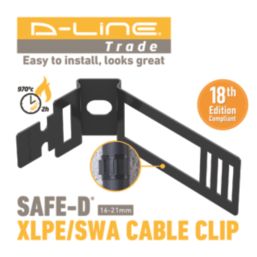 D-Line Wrap & Lock Design Fire Rated EV Fixing 16-21mm 20 Pack