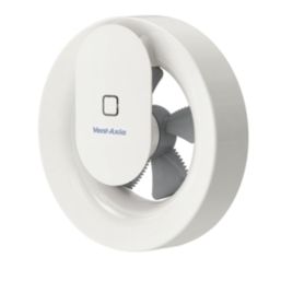 Vent-Axia 409802 Lo-Carbon  100mm (3 3/4") Axial Bathroom App Controlled Extraction Fan  White 230V