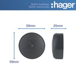 Hager J201 20A 4-Terminal Junction Box Brown