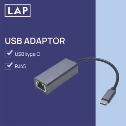LAP USB-C to RJ45 Adaptor