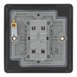 LAP  20A 16AX 1-Gang Intermediate Switch Matt Black with Black Inserts