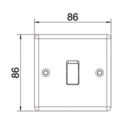 LAP  20A 16AX 1-Gang Intermediate Switch Matt Black with Black Inserts
