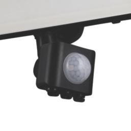 TCP  Indoor & Outdoor LED Floodlight With PIR Sensor Black 10W 1600lm