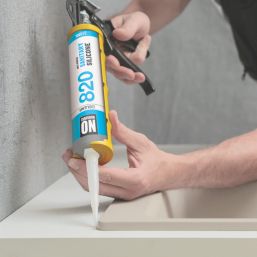 No Nonsense 820 Sanitary Silicone Clear 310ml