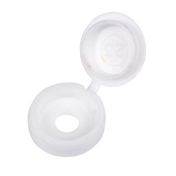 Essentials 6-8ga 100 Pack White Polypropylene Screw Caps