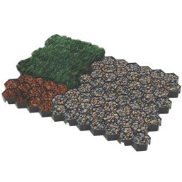 Apollo Ground Guard Black Interlocking Ground Reinforcement Tile 5 Pack