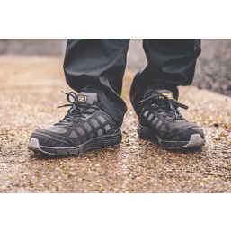 JCB Cagelow Size 8  Black   Steel Toe Cap Safety Trainers