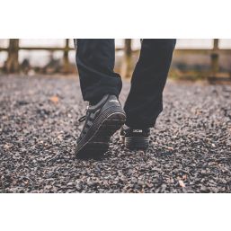 JCB Cagelow Size 8  Black   Steel Toe Cap Safety Trainers