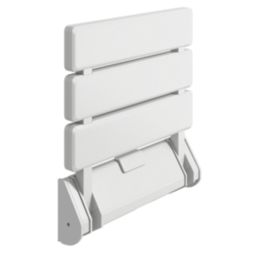 ETAL Wall Mounted Fold Down Shower Seat White
