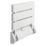 ETAL Wall Mounted Fold Down Shower Seat White