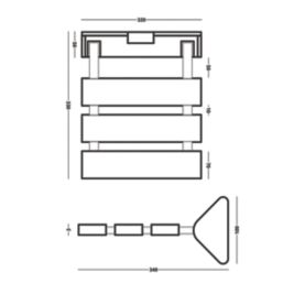 ETAL Wall Mounted Fold Down Shower Seat White