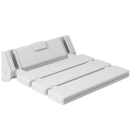 ETAL Wall Mounted Fold Down Shower Seat White