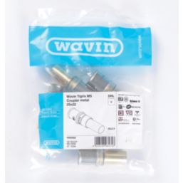 Wavin Tigris  Multi-Layer Composite Press-Fit Adapting Coupler to Copper 25mm x 22mm 5 Pack