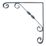 Essentials Ornamental Scroll Shelf Brackets Granite 200mm x 200mm 10 Pack