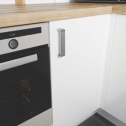 Essentials Gara D Handles Brushed Nickel 136mm 2 Pieces