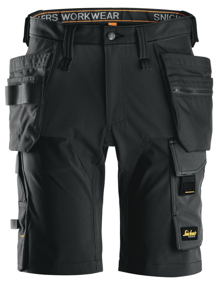 Snickers 6175 Stretch Work Shorts Black 41