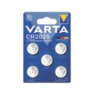 Varta CR2025 3V Coin Cell Lithium Batteries 5 Pack