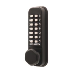 Codelocks  Push-Button Lock & Surface Bolt  42mm Matt Black