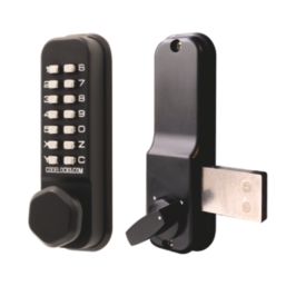 Codelocks  Push-Button Lock & Surface Bolt  42mm Matt Black