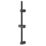 Swirl Round Shower Riser Rail ABS Matt Black 680mm
