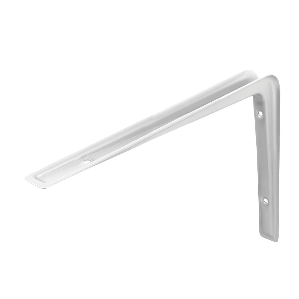 Essentials Cantilever Shelf Brackets White 320mm x 220mm 20 Pack - Screwfix