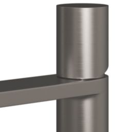 ETAL Saris Gun Metal 184mm Standard Round Head Mono Basin Mixer Tap