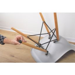 Fix-O-Moll Black Tube Caps 25mm x 25mm 4 Pack