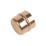 Flomasta  Brass Solder Ring Stop Ends 28mm 2 Pack