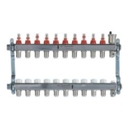 JG Speedfit 10 Port Manifold Set Chrome