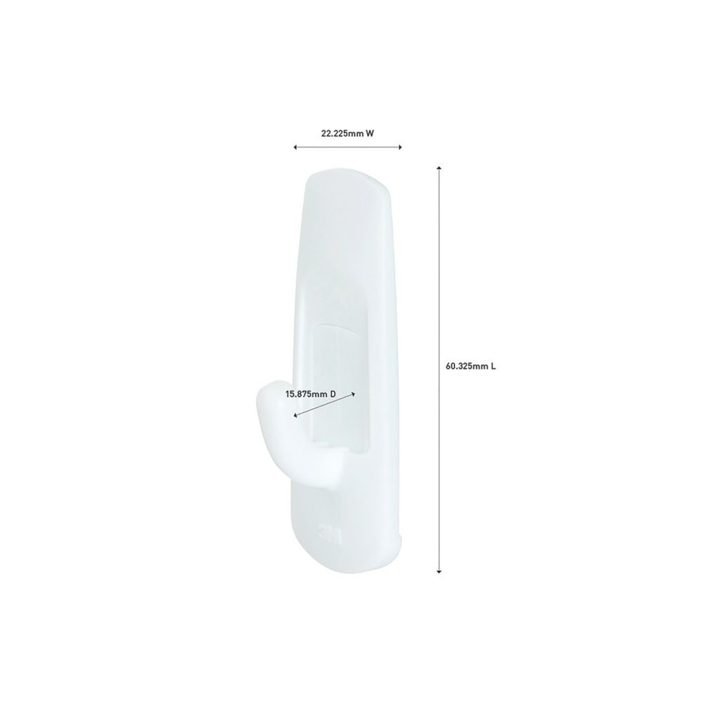Buy 3M Command White (S) Plastic Utility Hook Set (2 Hooks & 4