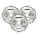 Trend CSB/165/3PK/A Wood TCT Circular Saw Blades 165mm x 20mm 48T 3 Pack