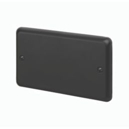 MK Contoura 2-Gang Blanking Plate Black