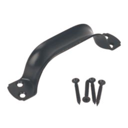 GateMate  Classic Pressed Steel Handle Black Powder-Coated