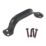 GateMate  Classic Pressed Steel Handle Black Powder-Coated