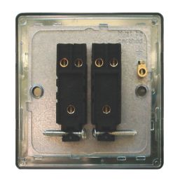 Varilight  10AX 2-Gang 2-Way Light Switch  Jet Black