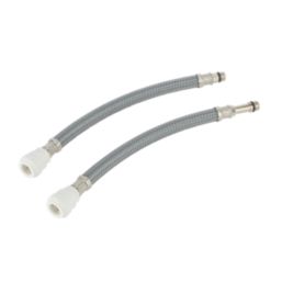 Flomasta Push-Fit Straight Flexible Hose M12mm x 15mm x 300mm