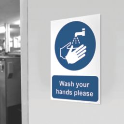 Essentials "Wash Your Hands Please" Sign 210mm x 148mm