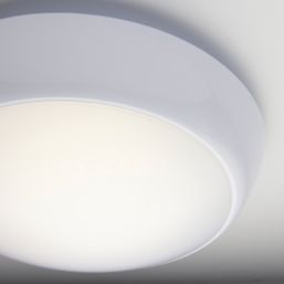 LAP Amazon LED Bathroom Ceiling Light with Microwave Sensor Gloss White 16W 1200lm